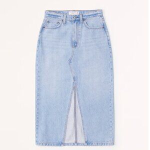 ABERCROMBIE NWT MIDI DENIM SKIRT PETITE